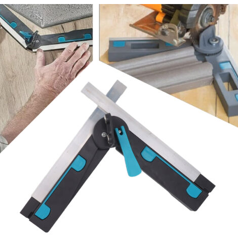 【Goniomètre】 Équerre de Mitre Universelle Mesure et Coupe 30-180° Précision Alliage Aluminium ABS Design Stable et Portable pour Menuiserie DIY Projet Bois. (1/5)