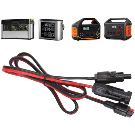 Cordon d'adaptateur pour batterie mobile de stockage d'énergie solaire avec connecteur Anderson 30A pour 360W max - Cuivre pur 12AWG, 1 mètre, 2 conducteurs, isolation PVC 80°C (1/5)