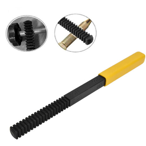 Lime à fileter pour réparation de vis avec manche détachable - Accessoire de bricolage multi-dimensions (0.75 à 3mm) en carbone durable (1/5)
