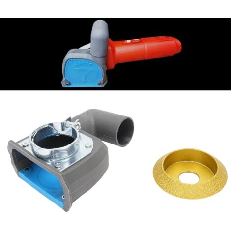 Capot anti-poussière pour meuleuse 100-115mm Profondeur 9mm PA66 20mm avec roue de meule et accessoires de montage