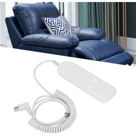 Télécommande à Bouton 2 Télécommande à Bouton 2 pour Fauteuil Levant - Contrôleur de Télécommande avec Connexion à 8 Broches, Matériau Plastique Léger (1/5)
