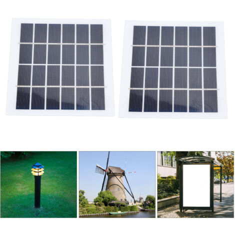 [Panneaux solaires] Unbranded 2W 6V - 2 pièces miniatures portable silicium pour systèmes d'éclairage domestique (1/5)