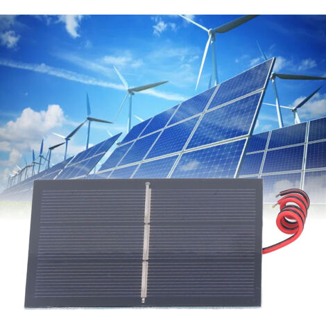 Kit DIY Panneau Solaire Mini 0.65W 1.5V avec Fil Chargeur Époxy pour Fourniture de Puissance Portable (1/5)