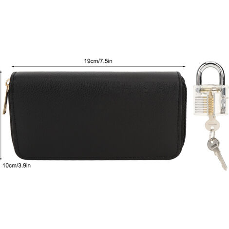 Coffre de Pick de Serrure 24 Pièces, Ensemble de Tools de Locksmith avec Transparent Padlock d'Exercice (1/5)