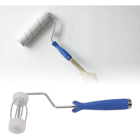 Cadre de Rouleau Ergonomique avec Poignée Facile à Contrôler - Cadre de peinture durable en stainless steel et plastique - 4 Inch pour peinture et nettoyage des surfaces (1/5)