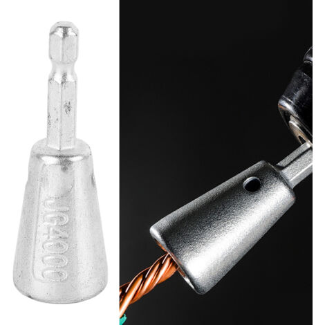 Adaptateur de Drill pour Connecteurs Câble avec Embout Steel - Kit Électrique Haute Performance Twist & Spin, Accélération Travaux Wiring & Sans Douleurs (1/5)