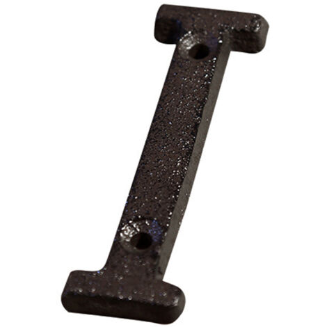 Plaque de numéro de maison en métal forgé antique - Set complet avec chiffres 0-9, lettres A-Z et symboles, dimension 7.5x4.5cm, livrée avec 2 vis. (1/5)