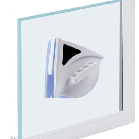 [Magnetic Glass Wiper] + Nettoyeur de Vitre Double Face Magique Triangle avec Corde Anti-Chute pour Fenêtres Maison (Epaisseur Verre 3-8mm) (1/5)