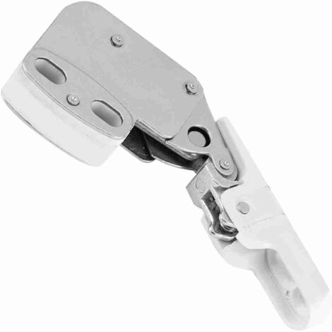 Loquet Bounce Touche Automatique Portes Armoire Cuisine Système Ouvrir par Pression ABS Blanc 1 Kit Fixation 4 Vis (1/5)