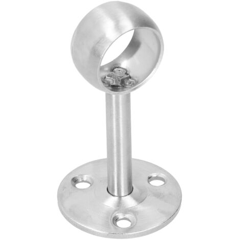 [Potence de Barre] Flanged Socket Stainless Steel [Modèle 22] 6 Pièces Support de Barre de Rideau ou de Vêtements Fixation Murale ou Plafond Matériel Hardware (1/5)
