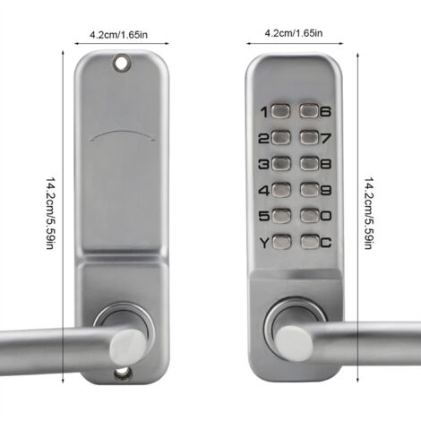Serrures à Code Serrure de Porte Cam Zinc Alloy 1-11 Digit sécurisé camde à relais système porte mobile (1/5)