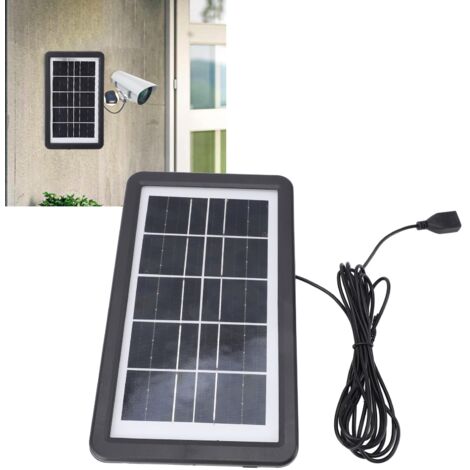 Panneau solaire portable Monocristallin 4,5W ABS IP68 waterproof avec cable 1 à 5 connecteur de 293cm pour camping (1/5)
