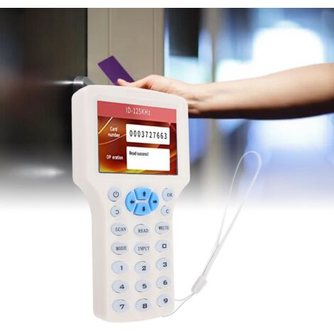 Lecteur/Écrivain/Cloner de Cartes IC & RFID, Duplicateur pour Systèmes d'Accès, Compatible 10 Fréquences (125kHz-13.56MHz), Support EM4100/T5577/UID, Alimentation Batteries/USB, pour Windows (1/5)