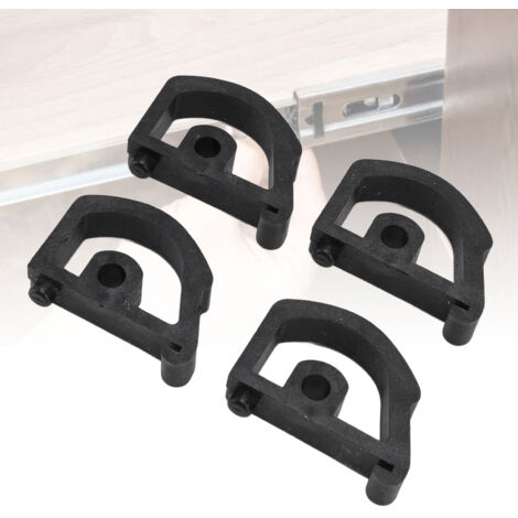 Pièce de remplacement de fixation de pied de banc de travail en plastique, 242416 00, 4.5cm, 4 pièces, système de verrouillage sécurisé, facile à installer. (1/5)