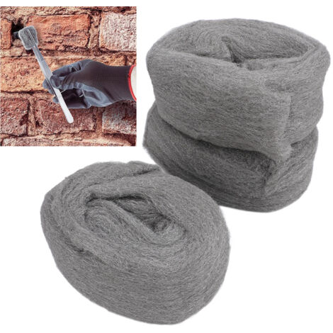 Kit de Laine de Fer Tuffcoat Pro avec 3 Rolls 10m et Gants, pour Remplissage Trou Mur Crack Vent Pipeline. (1/5)