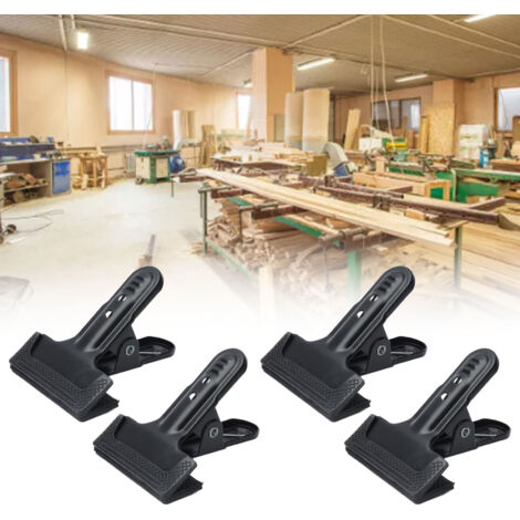 Pinces à ressort largeur ouverture 4pcs haute résistance antidérapage métal pour bois et photographie