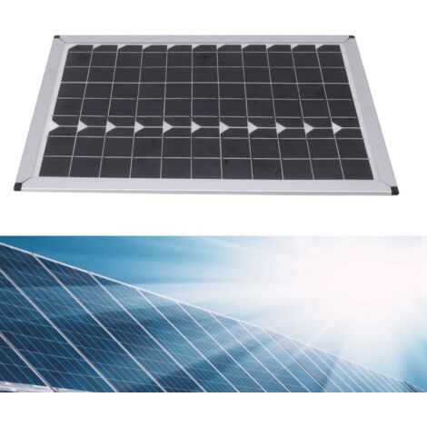 Panneau Solaire Monocristallin 100W 18V 40x27.5cm Portable Chargeur pour Voiture Ordinateur Lampes Equipement Divers (1/5)