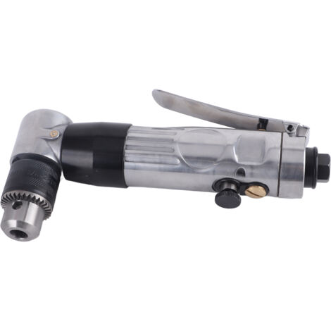 Perceuse Pneumatique Angle Réversible 90° avec Clé de Serrage - Zinc Alloy, Chuck 10mm, 1800 RPM, 0.8MPa