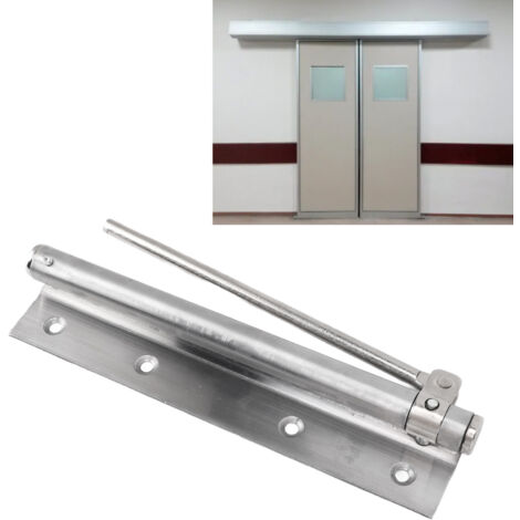 Fermeur de porte hydraulique automatique en stainless steel ajustable 90° pour porte incendie et porte résidentielle (1/5)