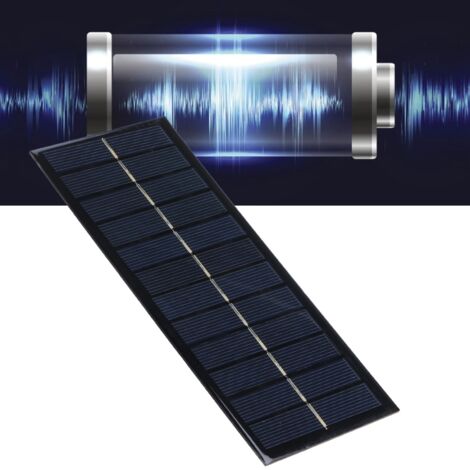 Panneau Solaire - 2.5W 9V Polycristallin DIY Kit de Charge 214x92mm pour Projets Électroniques Éducatifs Jouets LED (1/5)