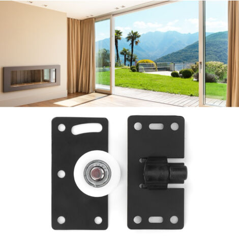 Glissement Porte Roue Ensemble Porte Frottement Roulements en Acier Replié Cabinet Armoire Wardrobe 1.0mm-30mm Gasket Accessoire 2.4oz. (1/5)