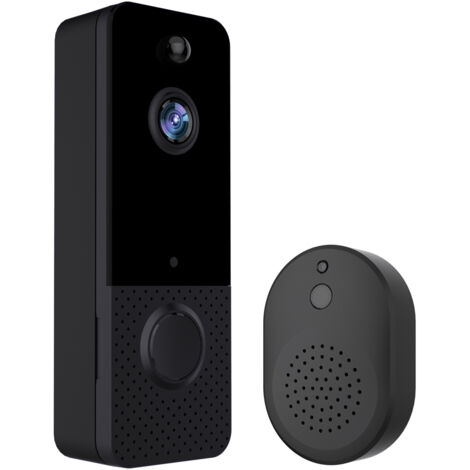 Sonnette Vidéo WIFI avec Chime Intérieur IP65 Résistante à l'eau - Caméra HD 1080, Communication Bidirectionnelle, Détection de Mouvement avec Batteries rechargeables incluses (1/5)