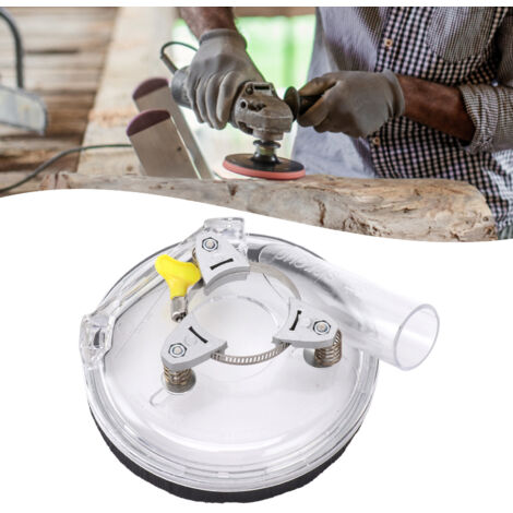 Kit de capot anti-poussière ABS transparent pour meuleuses d'angle 100-125 mm - Pliable, avec brosses et bordure de protection (1/5)