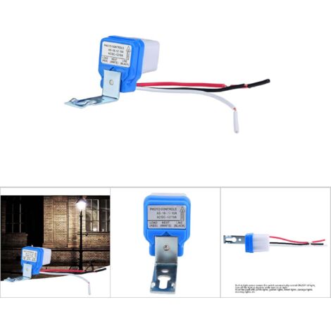 Interrupteur Automatique Lumière Optique Contrôle On/Off Détecteur Sensor AC 12V 10A 2200W Installation Facile (1/5)