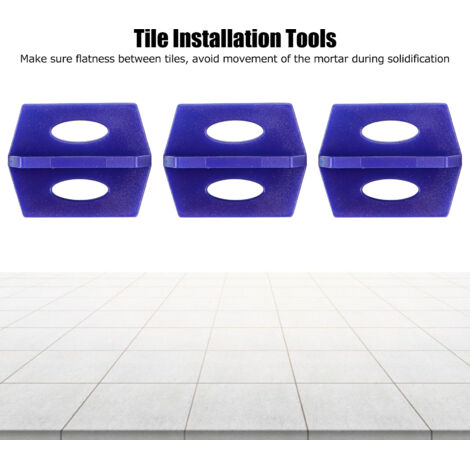 Kit de nivellement de carrelage PP Bleu 3mm 200 pièces - Système de mise à niveau pour sols et murs, outils professionnels pour travaux de construction et rénovation (1/5)