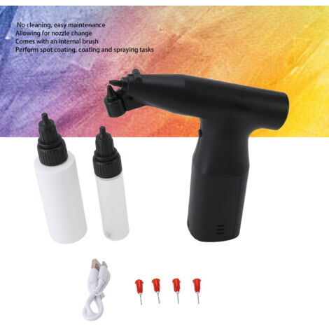 Stylo Aérographe d'Encre Électrique - Avec 12 Feutres et 30 Pochoirs Stylo Aérographe d'Encre Électrique - Avec 12 Feutres et 30 Pochoirs