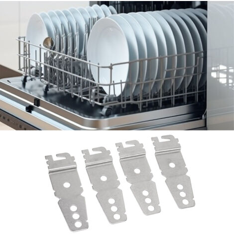 Kit de montage de lave-vaisselle avec 4 supports inox et vis pour Maytag Bosch Jenn Air (1/5)