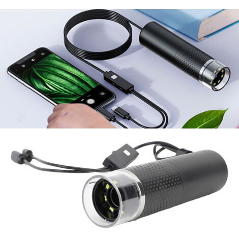 Microscope USB Portable avec Caméra Digitale 1600X HD, 2MP Résolution 1920x1440P, Compatible Android iOS pour Inspection et Observation (1/5)