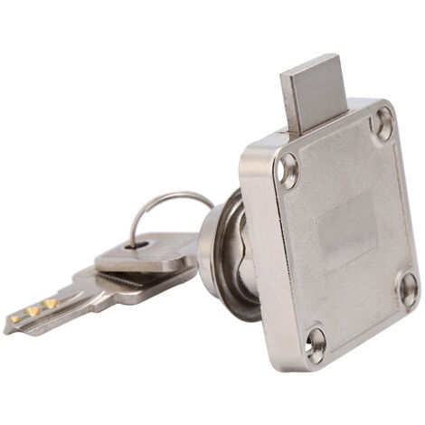 [Serrures pour meubles] + [138-22] + [Cylindre Zinc haute qualité réutilisable 19mm avec clés cap décoratif et vis]