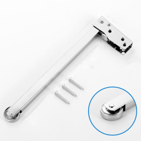[Fire Door Coordinator] [1x] [Fire Door Coordinator] Heavy Duty Metal Automatic Sequential Door Closer with Spring Closure - Easy Installation, 3 Screws Included (1/5)