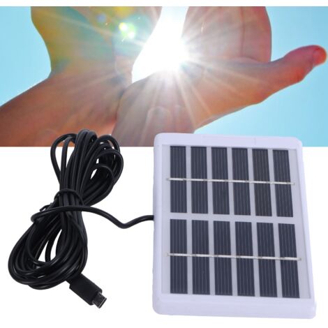 Panneau Solaire Polycrystalline 1.2W 6V avec Port USB Micro pour DIY et Projets Scientifiques - Petit Système (1/5)