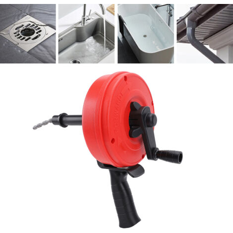 Auger de Drainage - Auger Flexible 65 en Acier Manganèse, Haute Rigidité, 5m, Double Mode (Manuel/Drill) pour Toilette, Cuisine, Salle de Bain - Remplace les Obstructions (1/5)