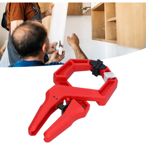 Serre-rapide à ressort avec bloc amortissant ABS - Clip G de bricolage, serrage 15kg, max 100mm, coloris variables, ergonomique (1/5)