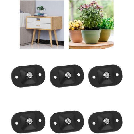 Roues pivotantes mini adhérentes 12PCS 360° ABS Stainless Steel 30kg capacité auto-installation pour objets ménagers (1/5)