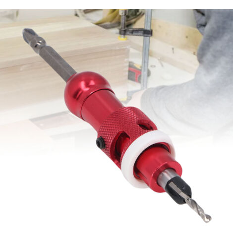 Jeu de Fraises à Fraisage avec Arrêt de Profondeur Adjustable - Fraises à Profondeur Fixe pour Bois - Kit de 6 Pièces en Acier avec Boîte de Rangement (1/5)
