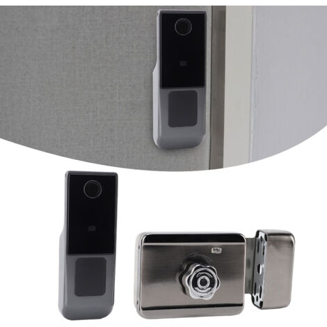 Serrures Intelligentes 2 Sets avec Semiconducteur Biométrique Fingerprint Sécurité Total Blocage Aquatique Matériaux Aluminium et Inox 120x60x34mm Multimodes APP Tuya Verrou WiFi pour Maison Apartment (1/5)