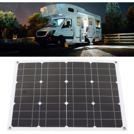 [Panneau Solaire] [Monocrystalline Solar Panel] 40W avec Contrôleur 100A IP65 Imperméable Haute Efficacité pour Camping Bateaux RV (1/5)