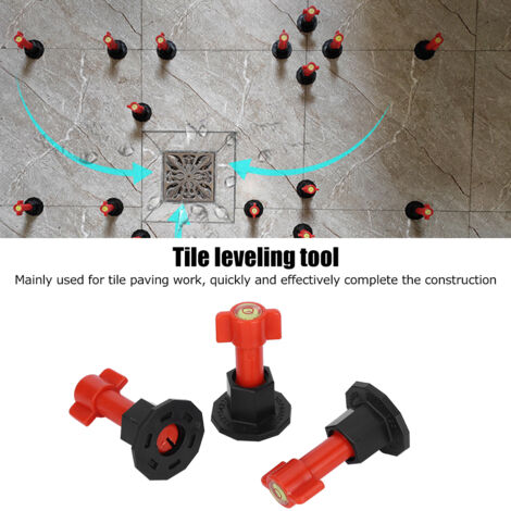 Kit de Système de Pose de Carrelage avec Équerres de Réglage pour Sols et Murs - Matériel de Construction (1/5)