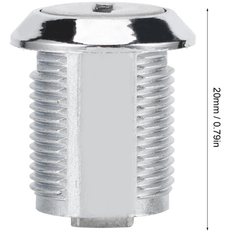 [Serrure à Came] Zinc 103-20 - 4 Serrures Sécurité Cabinet de Fichiers Boîte Aux Lettres Porte Coulissante avec 8 Clés