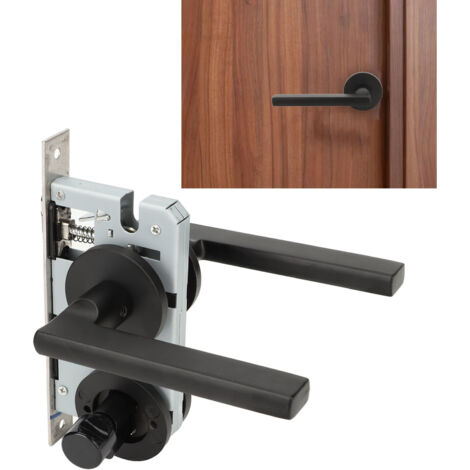 Poignée de Porte Résistante 2 Pièces en Acier Inoxydable, Antidérapante et Anti-Oxydation pour Chambre et Accès Principal (1/5)