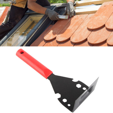 Extracteur de Finitions multifonction en acier inoxydable compact pour plancher/porte/revêtements (555g, 27cm) - Rouge (1/5)