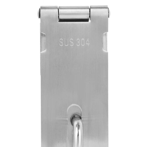 Serre-Cadenas 2PCS en Acier Inoxydable avec Plaque de Fixation 105x39mm, Boulon de Sécurité pour Portes et Armoires, Rotatif 90°, Installation Facile (1/5)