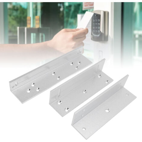 Support d'ouverture intérieure Z-L pour verrou électromagnétique, 180kg d'aluminium, kit montage complet (1/5)