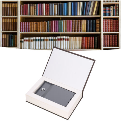 Boîte de Sécurité Livre Mécanisme à Clé Mécanique Lifelike Coffret pour Bijoux Argent Cartes Diversion Book Safe Metal Lifelike Book Money Coin Box avec Clé 22 x 15.2 x 4.5cm Fer Papier 700g Romance d