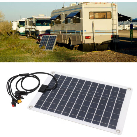 Panneau Solaire 50W ABS Panneau Charger 42x27cm Avec Connecteurs XT60 DC8mm pour Ordinateurs et Équipements de Camping (1/5)