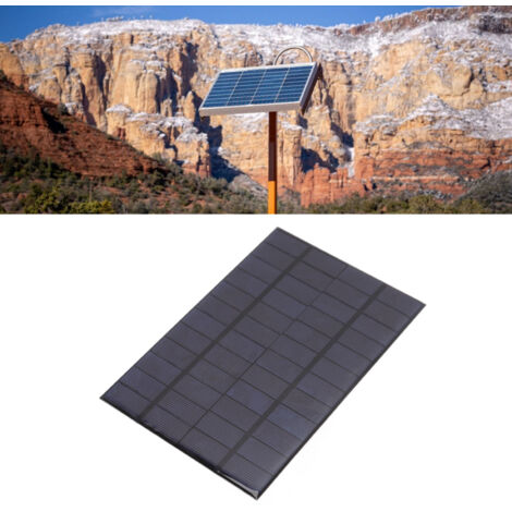 Panneau Solaire DIY Époxy Mini 12V 4.2W Polycristallin - Chargeur Batterie Module pour Projets Cellphone Lumière et Radio [135g, 20x13cm, Sans Stockage]